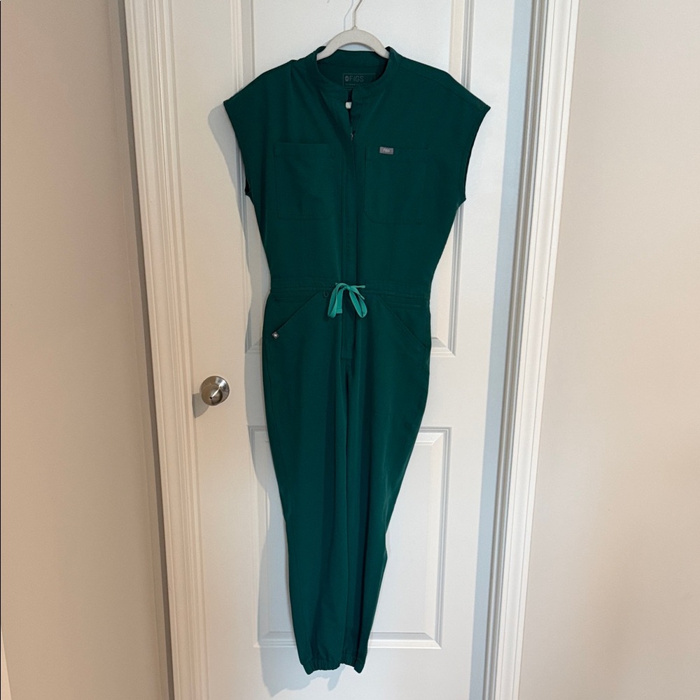 Figs Women's Teal Jumpsuit Romper